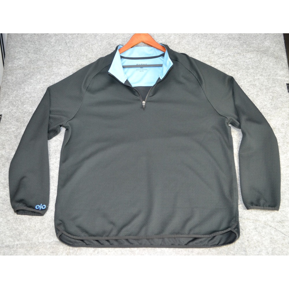 Rhone Sweater Adult 2XL Black 1/4 Quarter Zip Pullover Performance Mens XXL‎